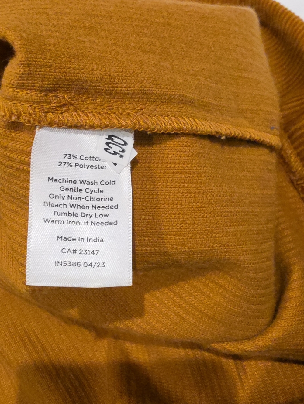 Talbots Corduroy Mini Skirt in Cognac Size 14 NWT - Picture 9 of 9